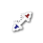 Bright Blue Trans diagonal 2 cursor