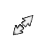 Diagonal NE cursor