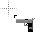 Silver Desert Eagle cursor