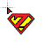Superman Alphabet z cursor