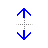 Vertical resize cursor
