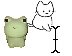 frog + cat + text Cursors cursor preview