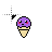 purple ice cream cursor
