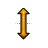 Vertical resize cursor