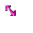 Pink Glitter Diagonal Resize 1 cursor