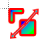 Colour square diagnoal resize 2 cursor