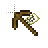 wooden pickaxe and map cursor