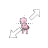 Mew Pokemon Diagonal Resize Right cursor