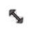 Simple Black and Grey Diagonal Resize 1 cursor