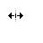 Horizontal resize cursor