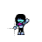 Kris (Deltarune) Diagonal Resize 2 cursor