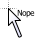 No cursor