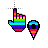 Rainbow Pin cursor