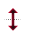 Vertical resize cursor