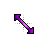 Purple-Pink Digonal Resize 1 cursor