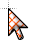 Orange line diagonal cursor