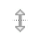 Vertical resize cursor