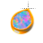 left red-blue opal in gold cursor