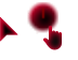 Black & Red glow Cursors preview