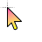 Yellow and Pink Gradient B cursor