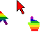 Rainbow Static Still Cursors cursor preview
