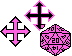 DnD Dice Orange Cursors preview
