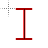 black writing cursor