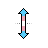 Vertical resize cursor