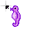 Purple Saski Seahorse cursor