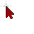 Dark Red Maroon Gradient Vista Pointer cursor
