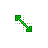 Green Diagonal Resize 1 cursor