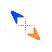 orange blue Diagonal 1 cursor