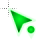 Energetic green location cursor