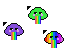 rainbow clouds Cursors preview