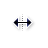 Horizontal resize cursor
