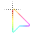 Rainbow Carbon Fiber Light cursor