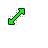Diagonal resize Aero green cursor