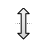 Vertical resize cursor