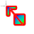Colour square diagnoal resize 1 cursor