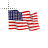 US Flag waving cursor