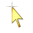 3D Golden Pointer cursor