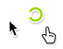 Black 2020 Green-Yellow Edit Cursors cursor preview